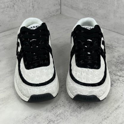 Chanel 22A "Grey-Black All Over Logo"