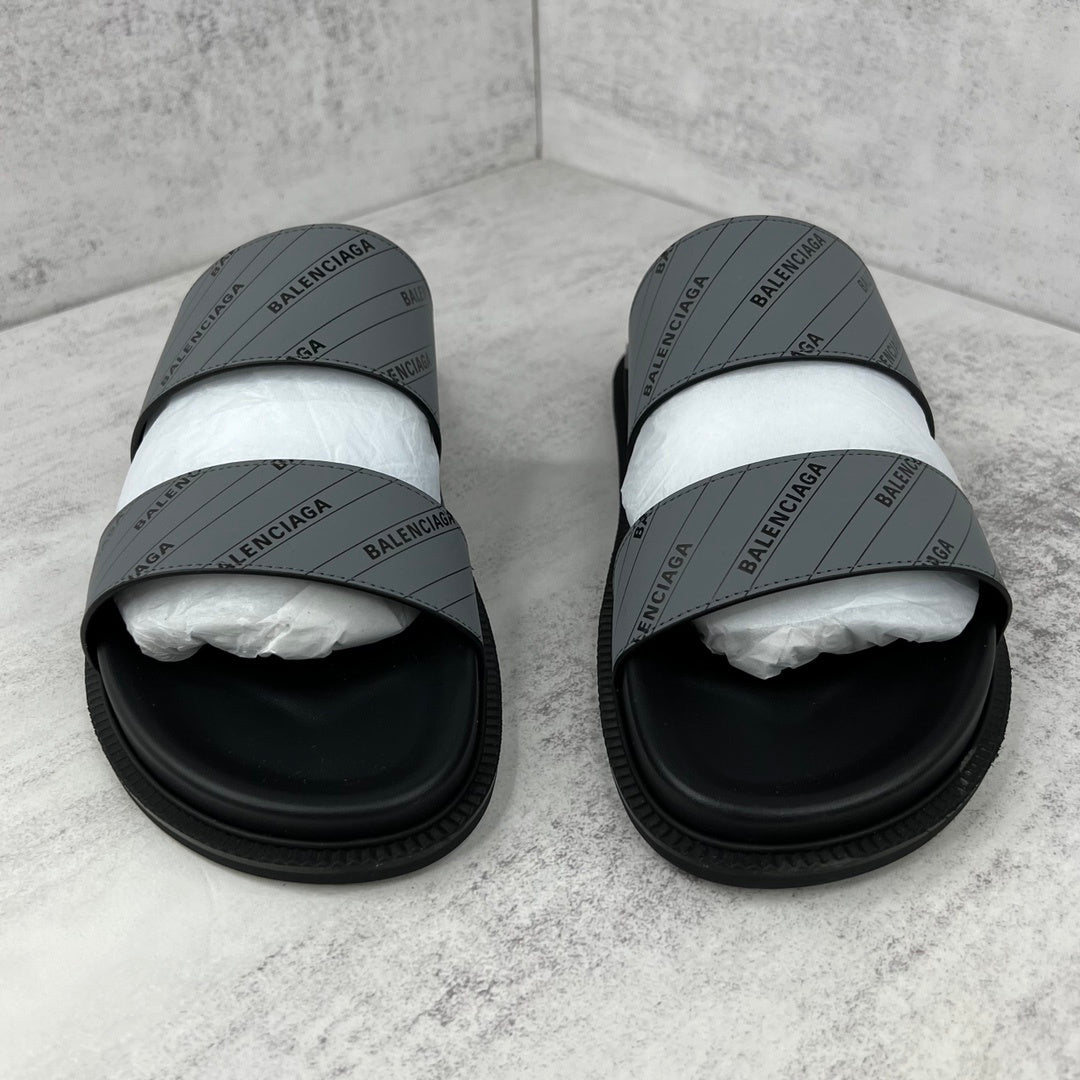 Balenciaga Slides "Black-Grey"
