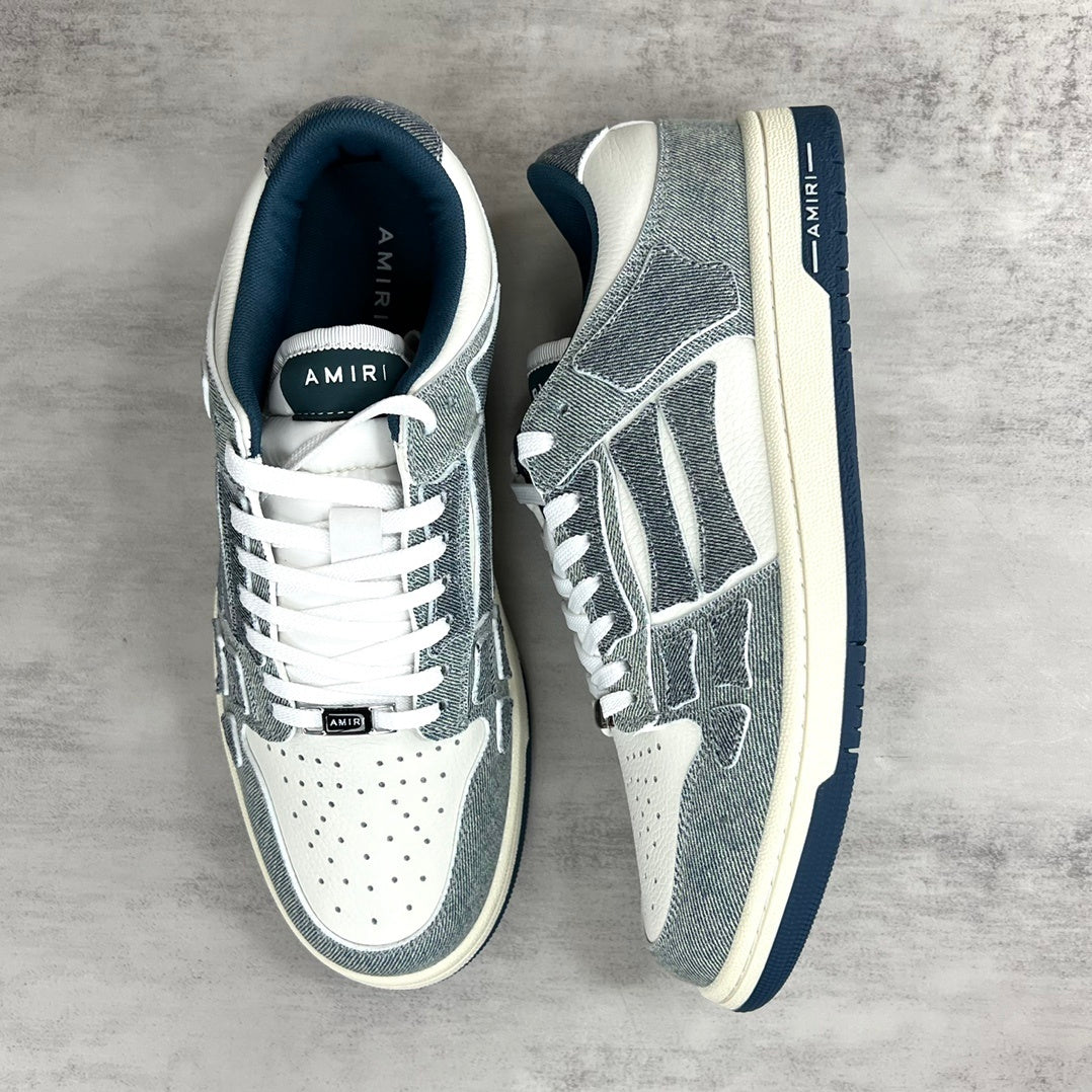 Amiri Skel Top Low "Denim Slate Blue"