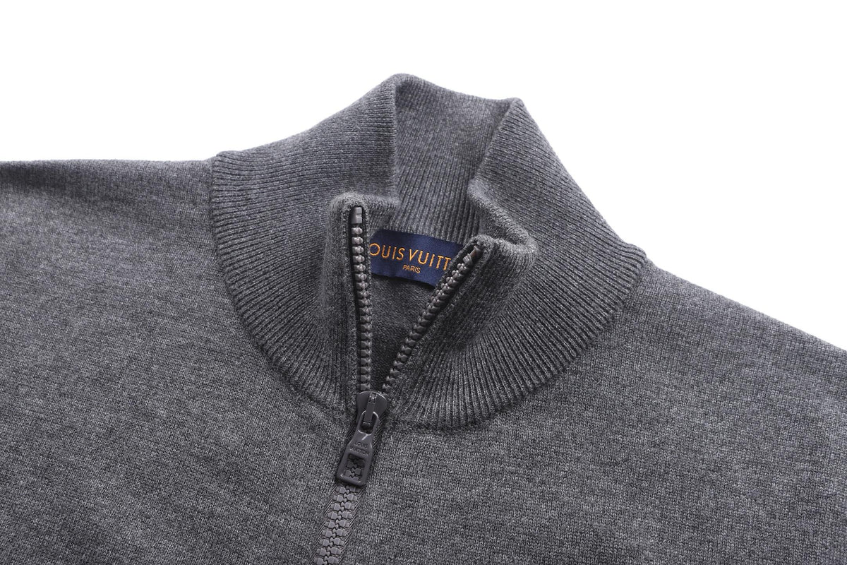 Louis Vuitton LVSE Inside-Out Zipped Through Cashmere Cardigan "Grey"