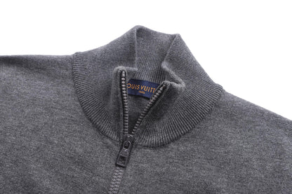 Louis Vuitton LVSE Inside-Out Zipped Through Cashmere Cardigan "Grey"