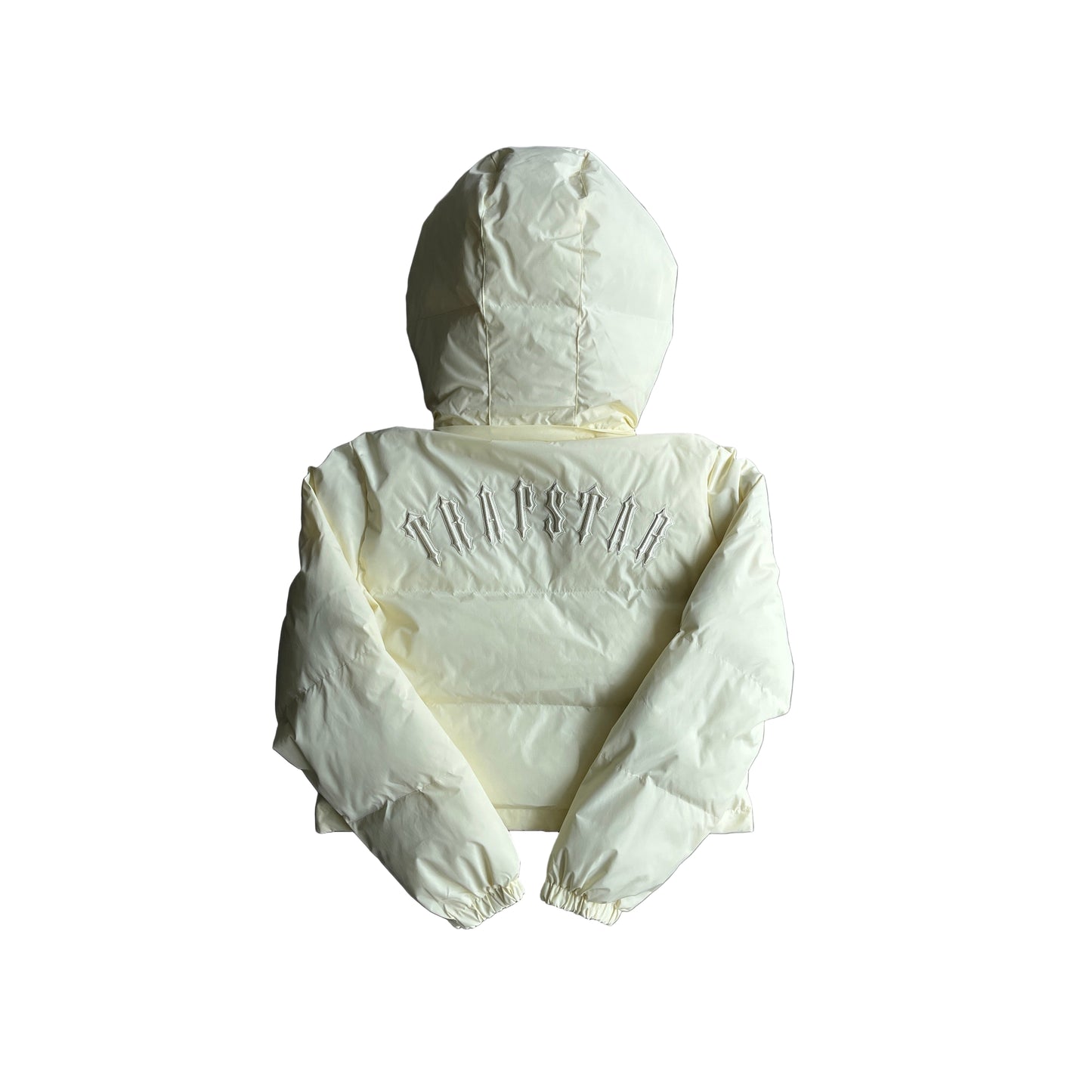 Trapstar Short Irongate Down Jacket "Cream"