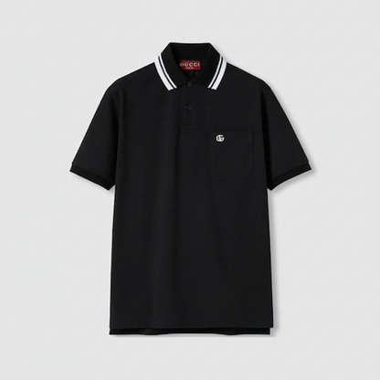 Gucci Cotton Polo T-Shirt "Black"