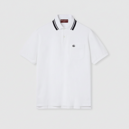 Gucci Cotton Polo T-Shirt "White"