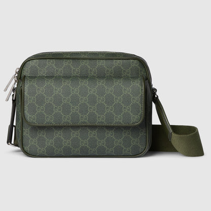 Gucci GG Monogram Small Crossbody Bag "Forest Green GG Fabric"