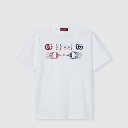 Gucci Printed Cotton Jersey T-Shirt "White"