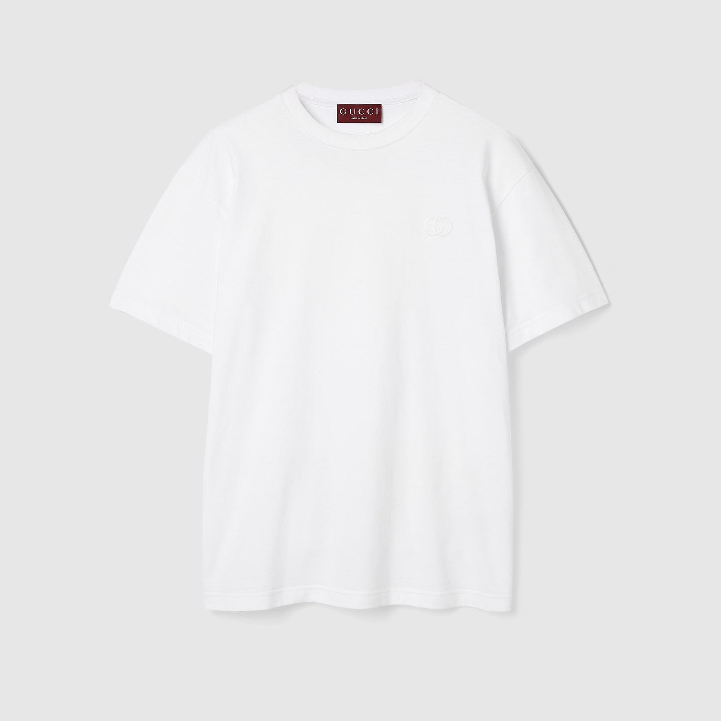 Gucci Cotton Jersey T-Shirt with Embroidery "White"