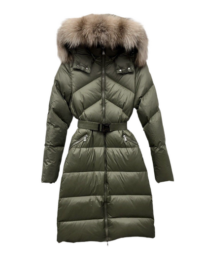 Moncler Lalteron Long Down Jacket "Green"