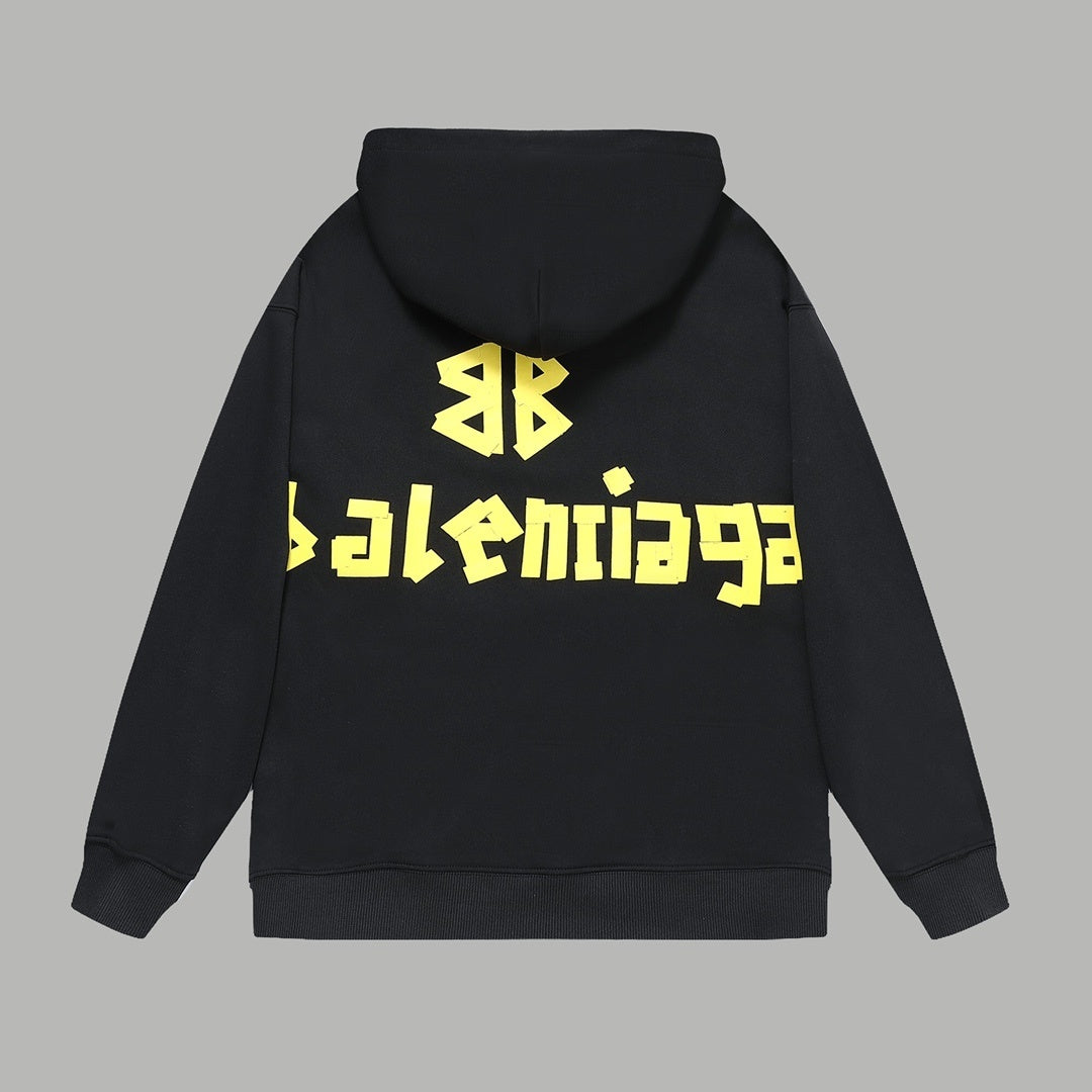 Balenciaga Hoodie "Black-Yellow"