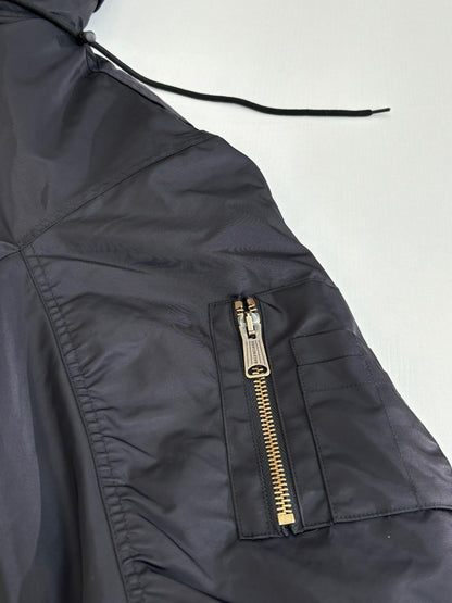 Balenciaga Tape Type Light Hooded Bomber "Black"