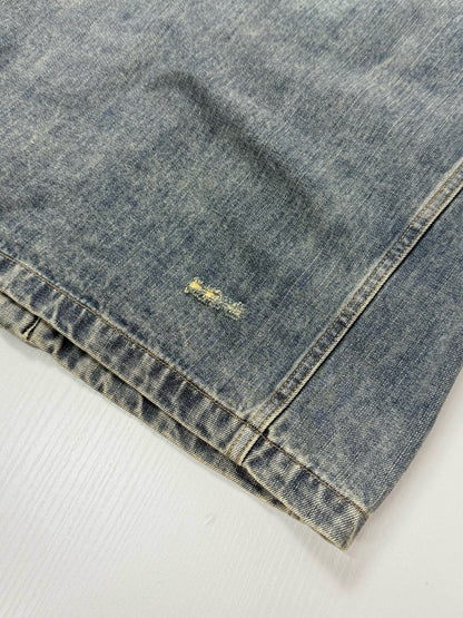 Dior Overshirt with Patchwork Effect "Blue Cotton Twill"