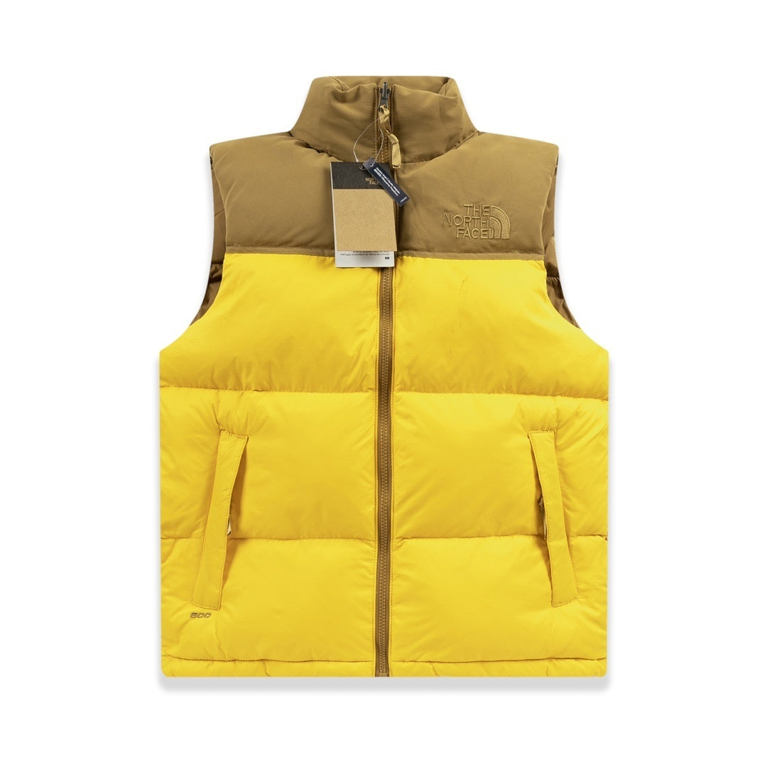 The North Face Nuptse 700 Down Vest "Yellow-Brown"