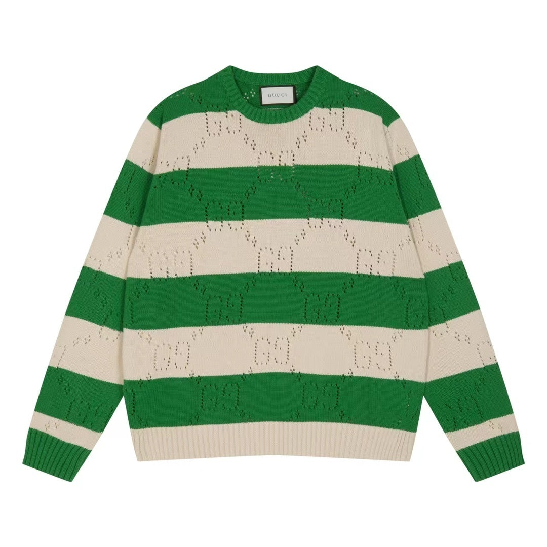 Gucci GG Sweater "Green-Ivory"