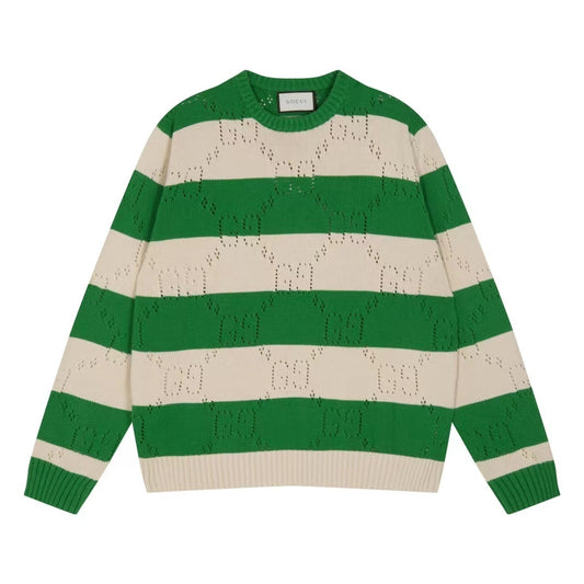 Gucci GG Sweater "Green-Ivory"
