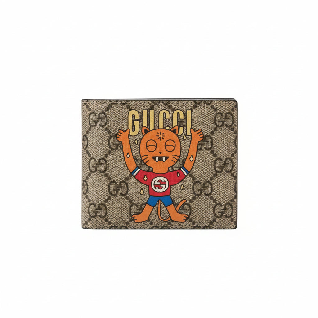 Gucci GG Supreme Cat Print Wallet