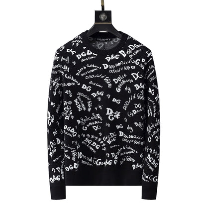 Dolce & Gabbana All-Over Logo Swater "Black-White"