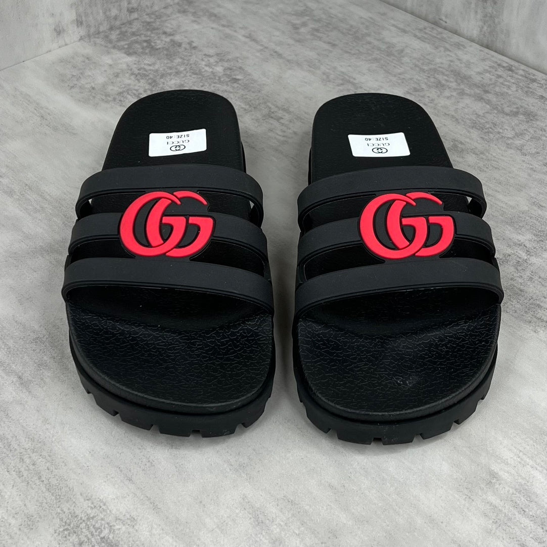 Gucci Slides "Black-Red"