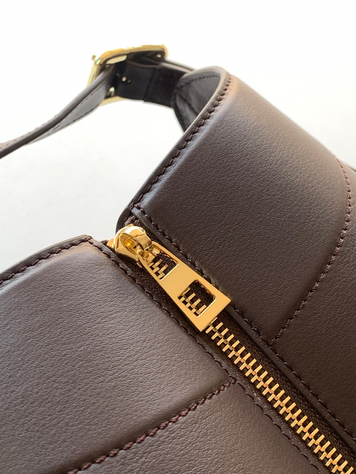 Loewe Hammock Flip Bag in Classic Calfskin "Dark Chestnut"