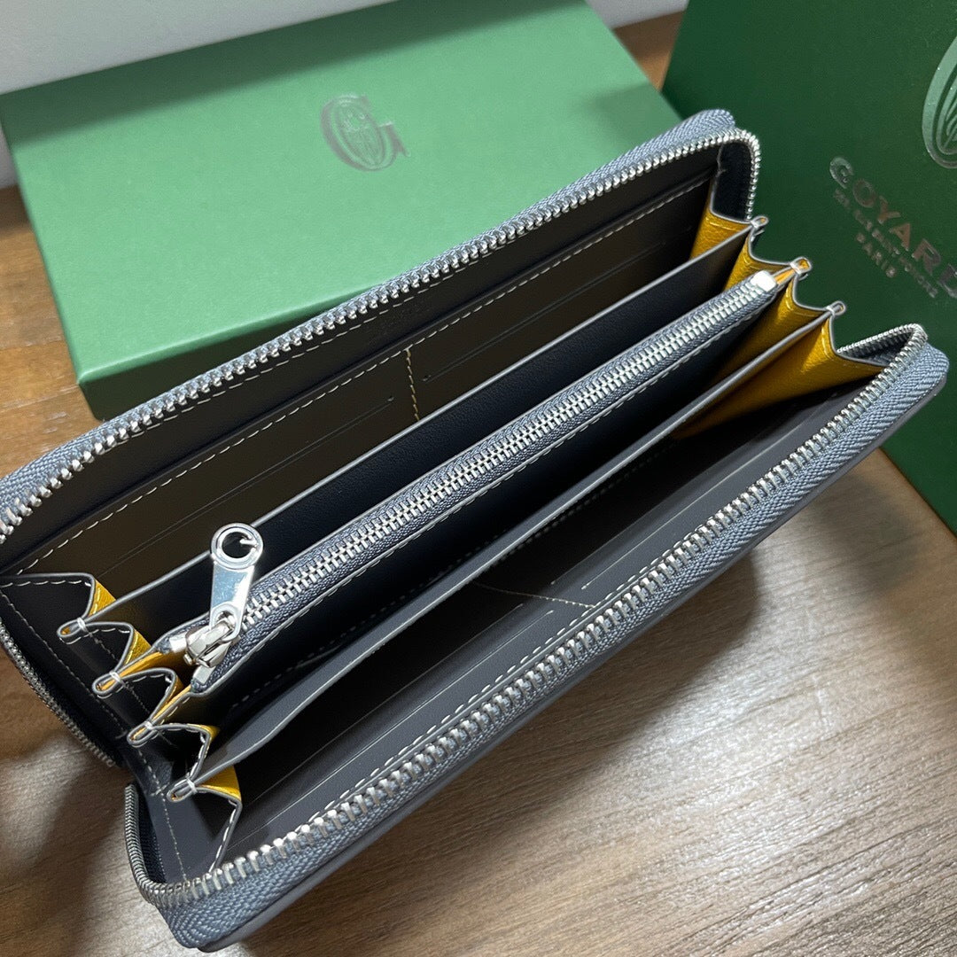 Goyard Matignon GM Wallet "Grey"