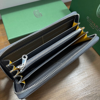 Goyard Matignon GM Wallet "Grey"