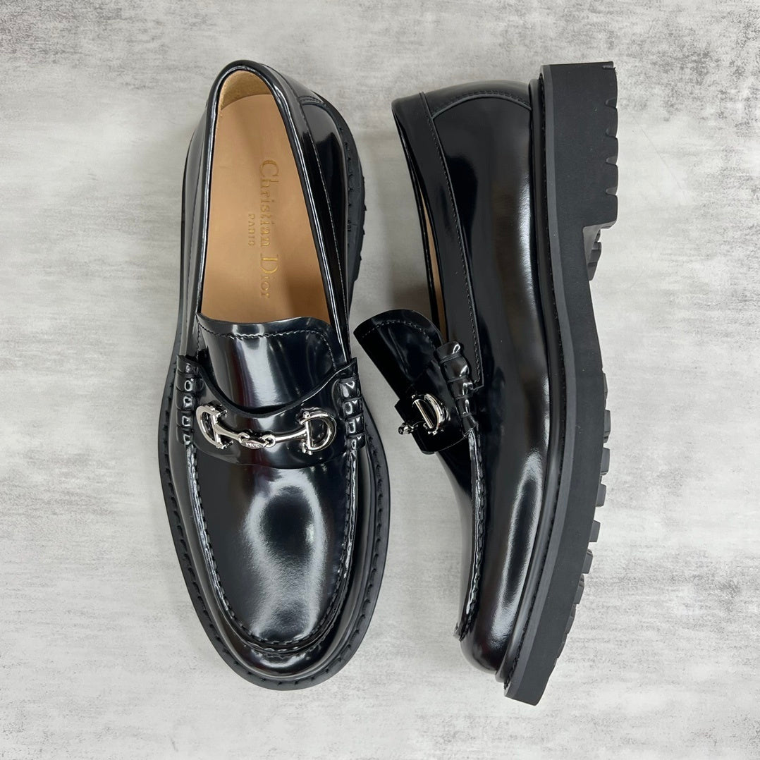Dior Horsebit CD Loafers "Black"