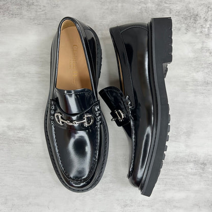 Dior Horsebit CD Loafers "Black"