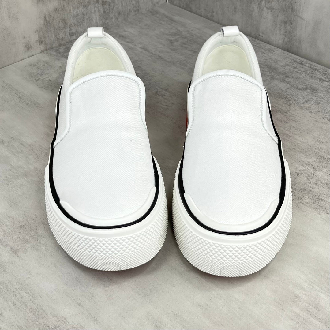 Hermes Gliss Slip-On "White"