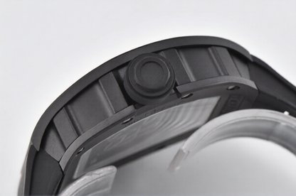 Richard Mille RM055 43mm Black Rubber Strap Black Bezel Black Crown