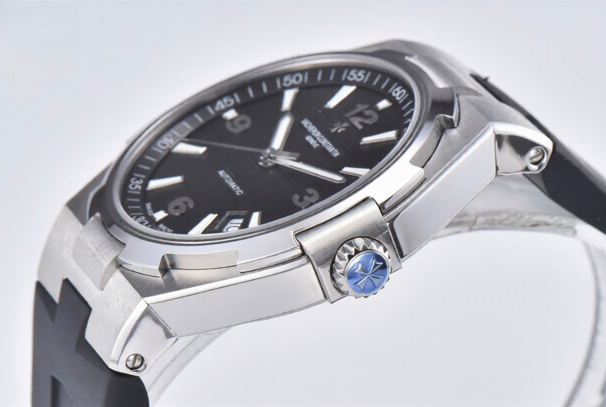 Vacheron Constantin Overseas 42mm Black Rubber Strap Black Dial