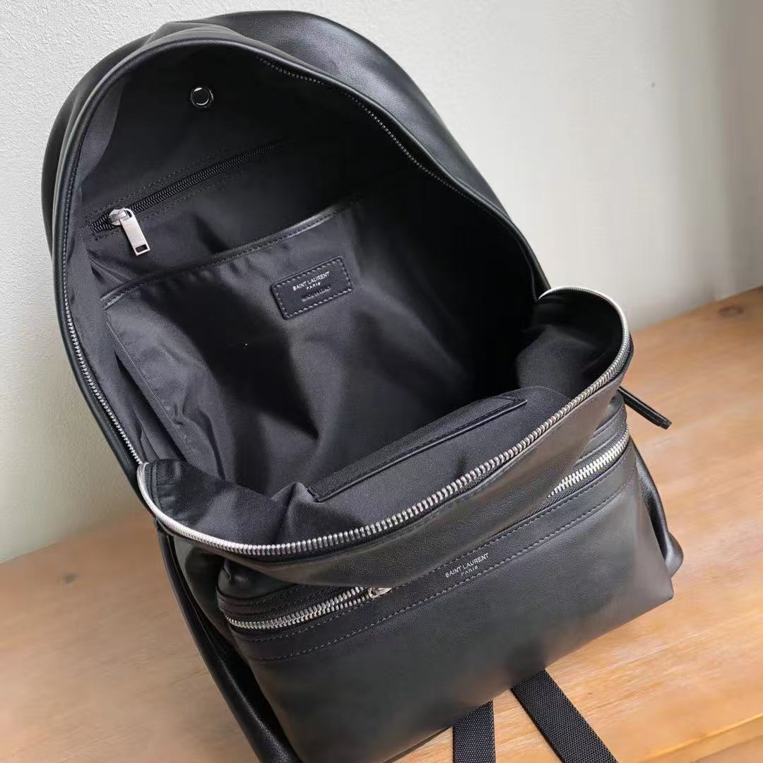 Saint Laurent City Leather Backpack
