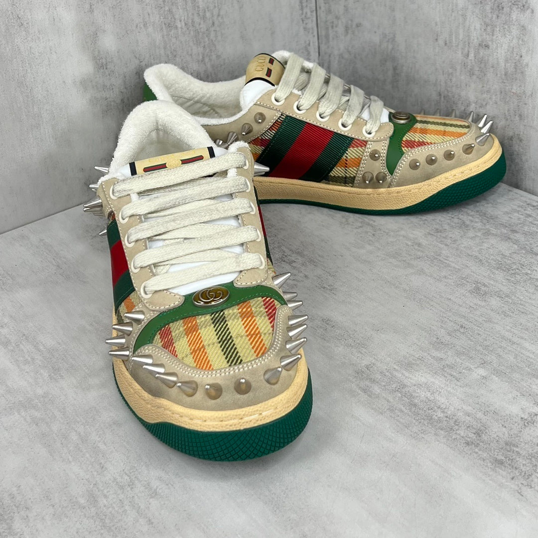 Gucci Screener "Beige-Green Spikes"
