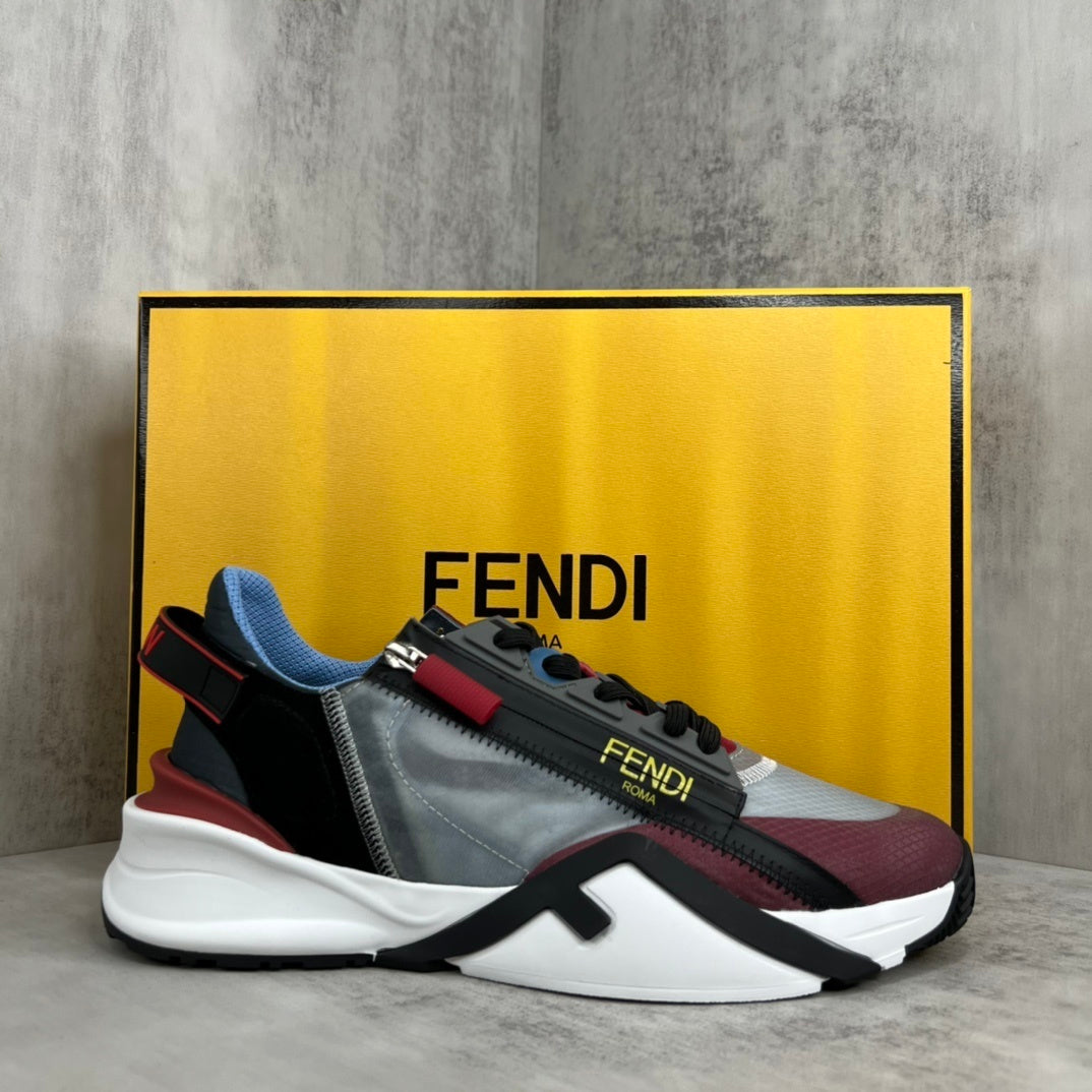 Fendi Flow "Grey-Black-Red"