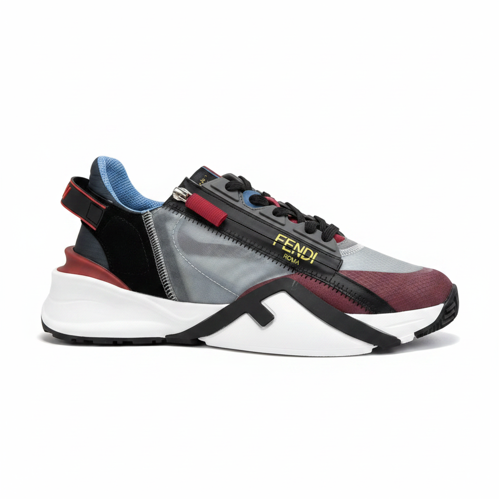 Fendi Flow "Grey-Black-Red"