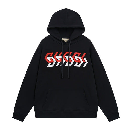 Gucci Mirrored Print Hoodie "Black"