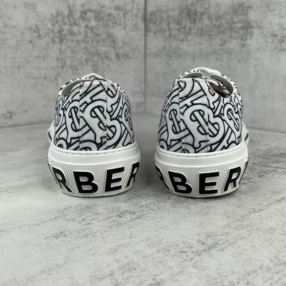 Burberry Gabardine "White-Black Monogram"