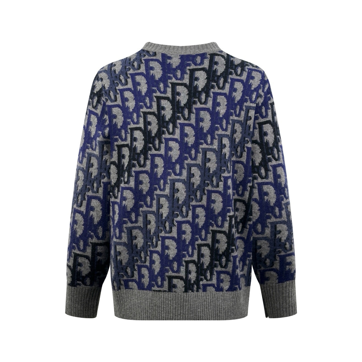 Dior Oblique Sweater "Gray Wool Jacquard"