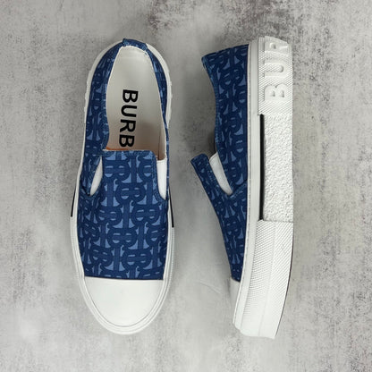 Burberry Slip-On "Blue Monogram"