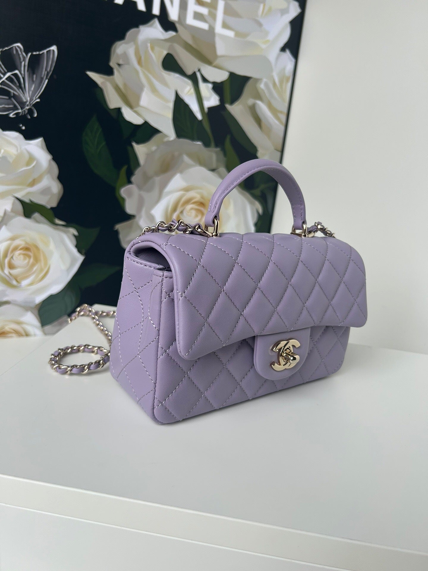 Chanel Large Flap Bag With Top Handle