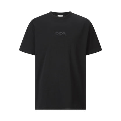Dior and Descente T-Shirt "Black Cotton Jersey"