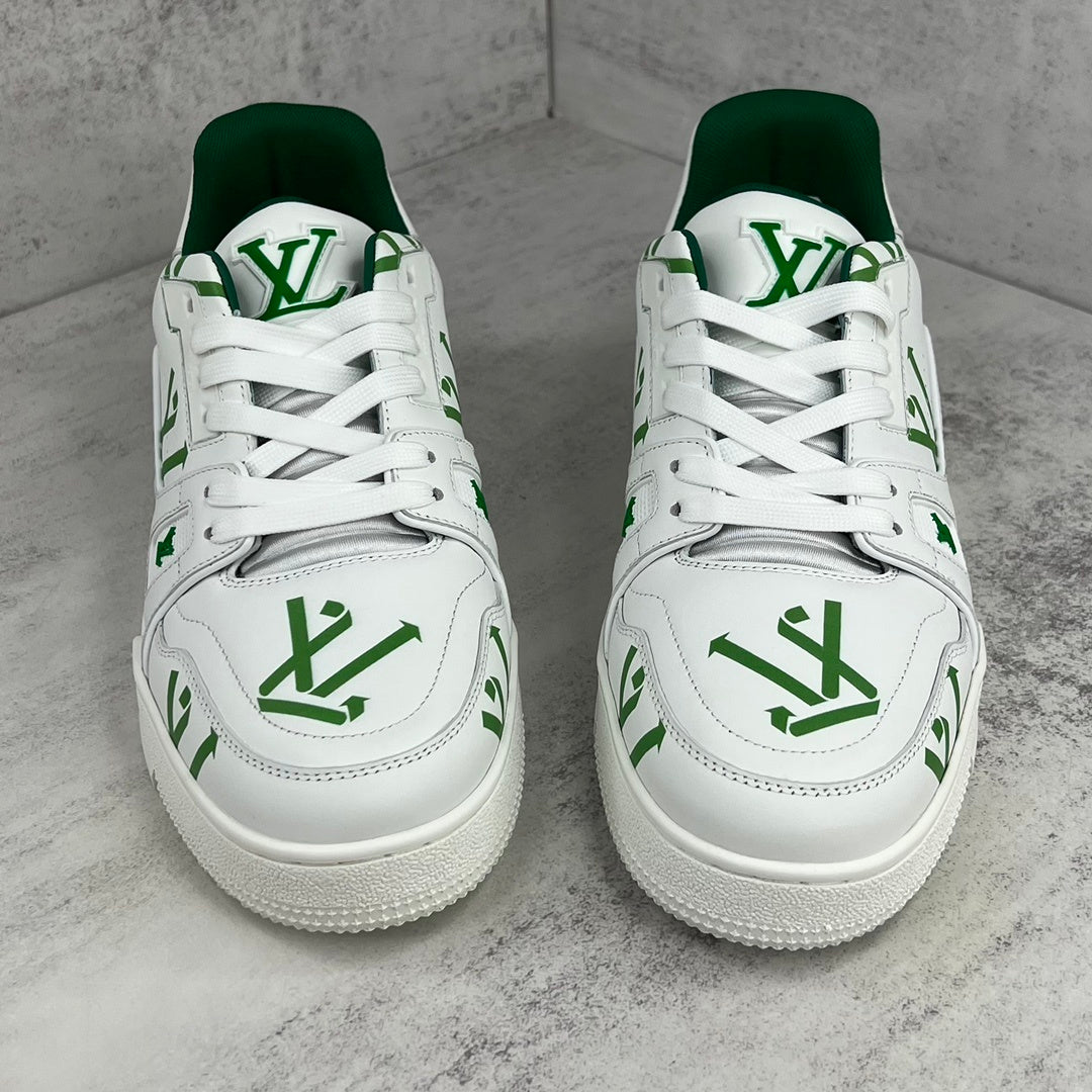 Louis Vuitton Trainers "White-Green Recycled"