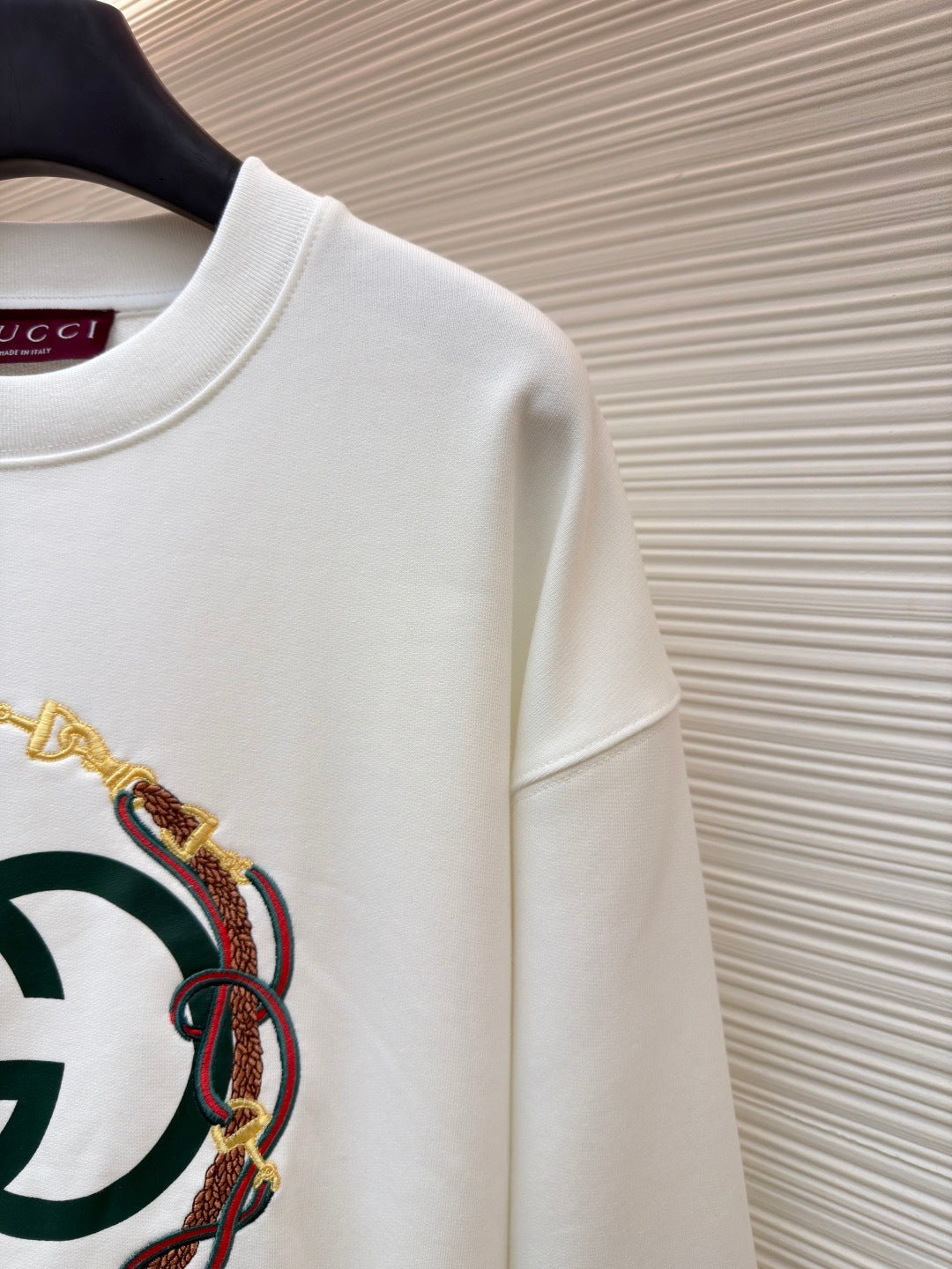 Gucci Cotton Jersey Sweatshirt with Print "White"