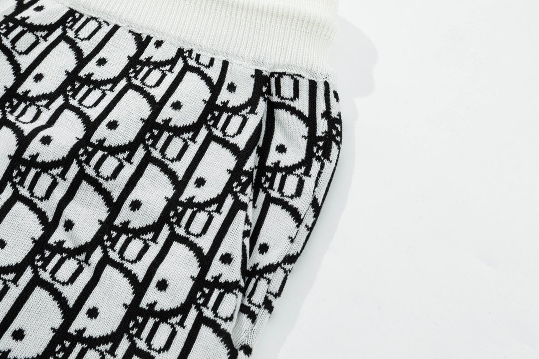Dior Monogoram Shorts "White-Black"