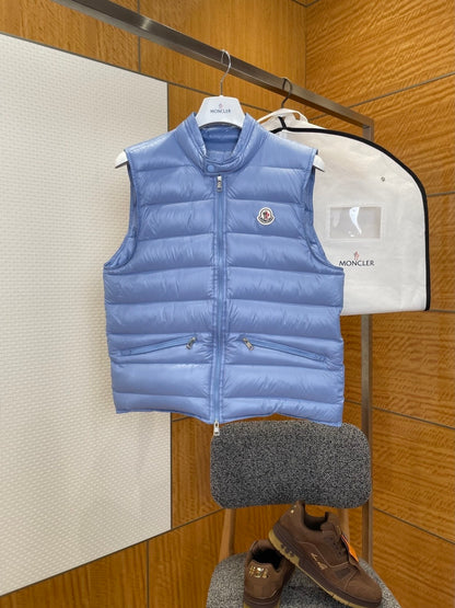 Moncler Gui Down Vest "Baby Blue"