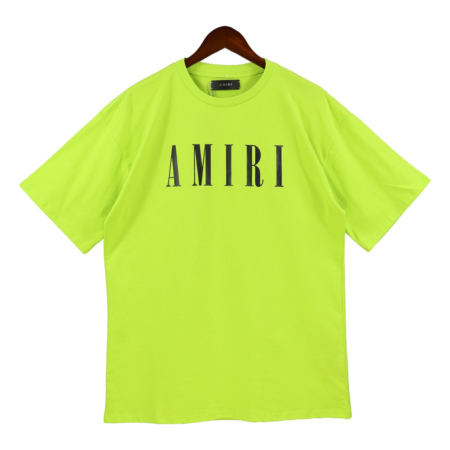 Amiri Logo Print T-Shirt "Neon Green-Black"