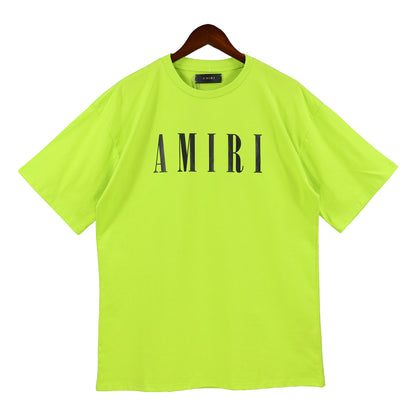 Amiri Logo Print T-Shirt "Neon Green-Black"
