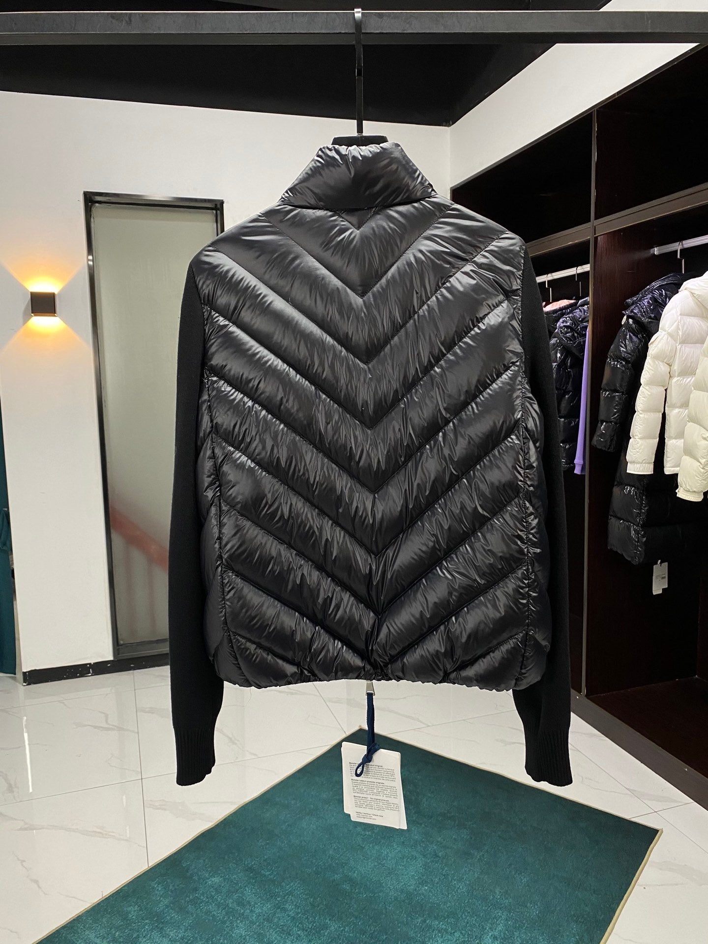 Moncler Hybrid Down Top "Black"
