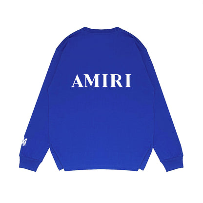 Amiri Core Logo Print Sweatshirt "Blue-White"