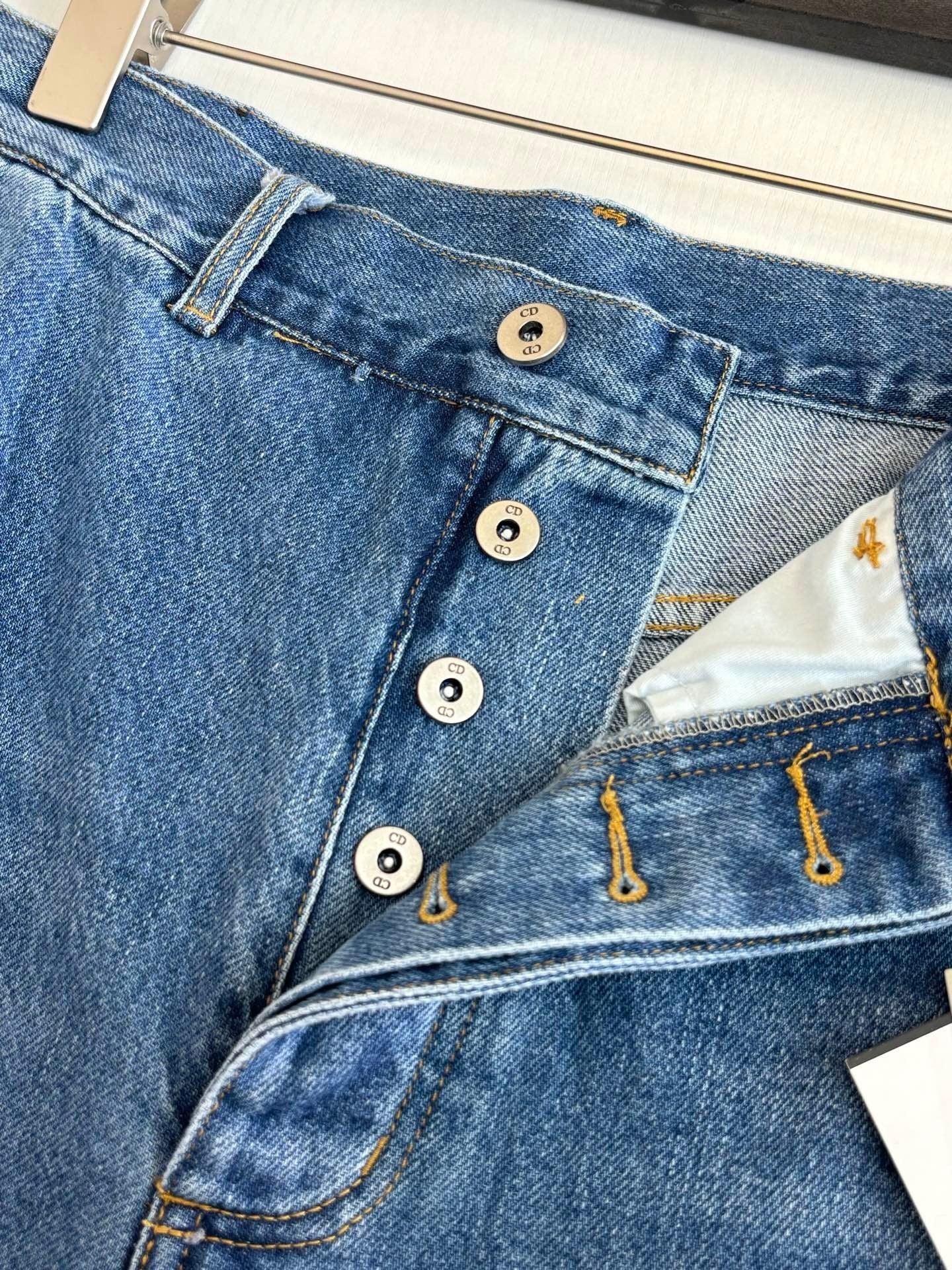 Dior Cargo Jeans "Blue Cotton Twill"
