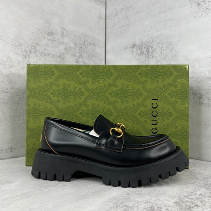 Gucci Lug Horsebit Platform Loafer