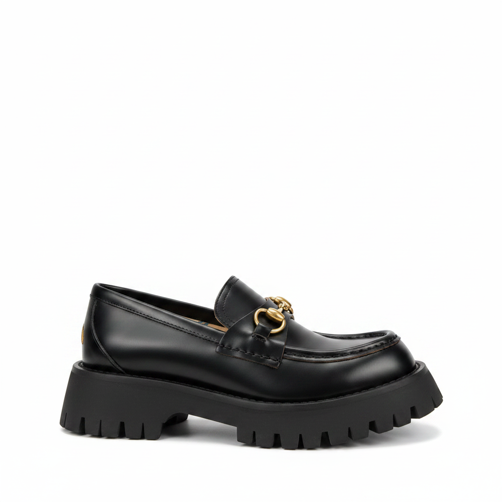 Gucci Lug Horsebit Platform Loafer